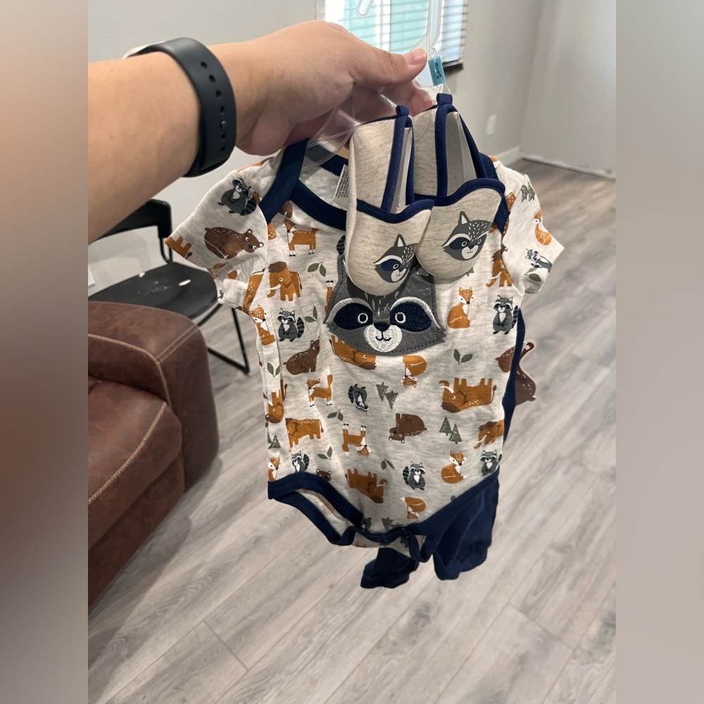 🔴Adorable Critter Print Kids Matching Set